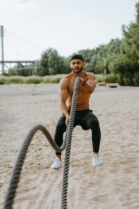 Strong Person Working Out