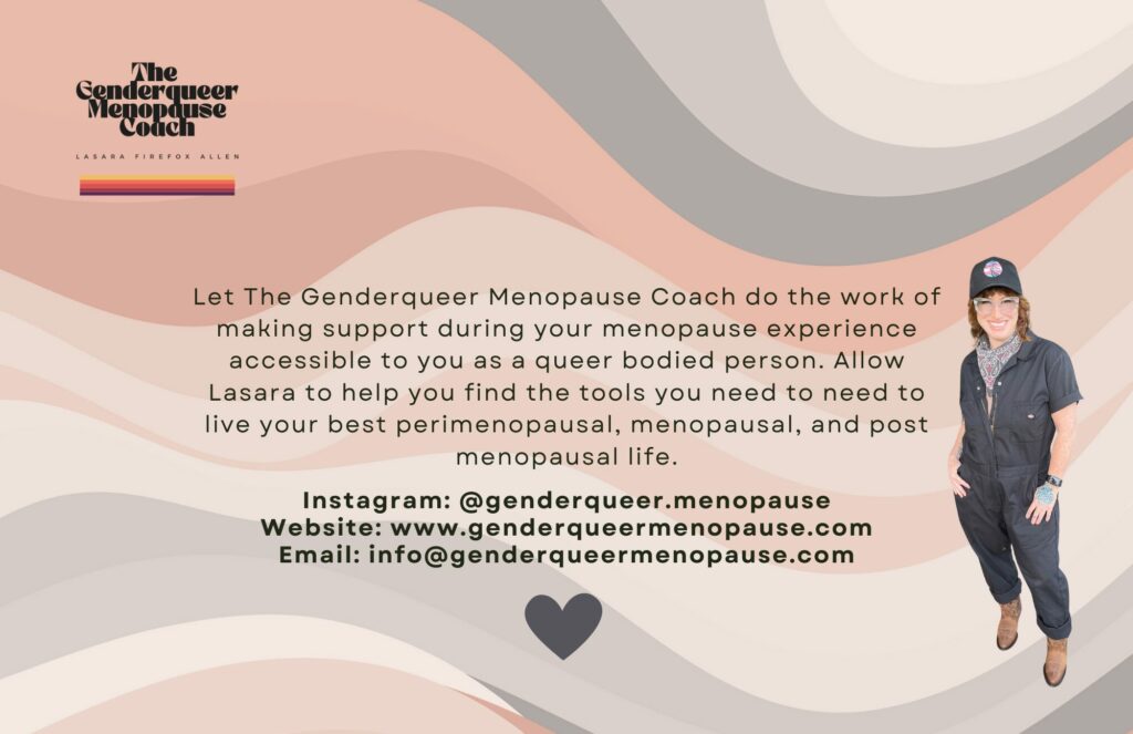 genderqueer menopause coach